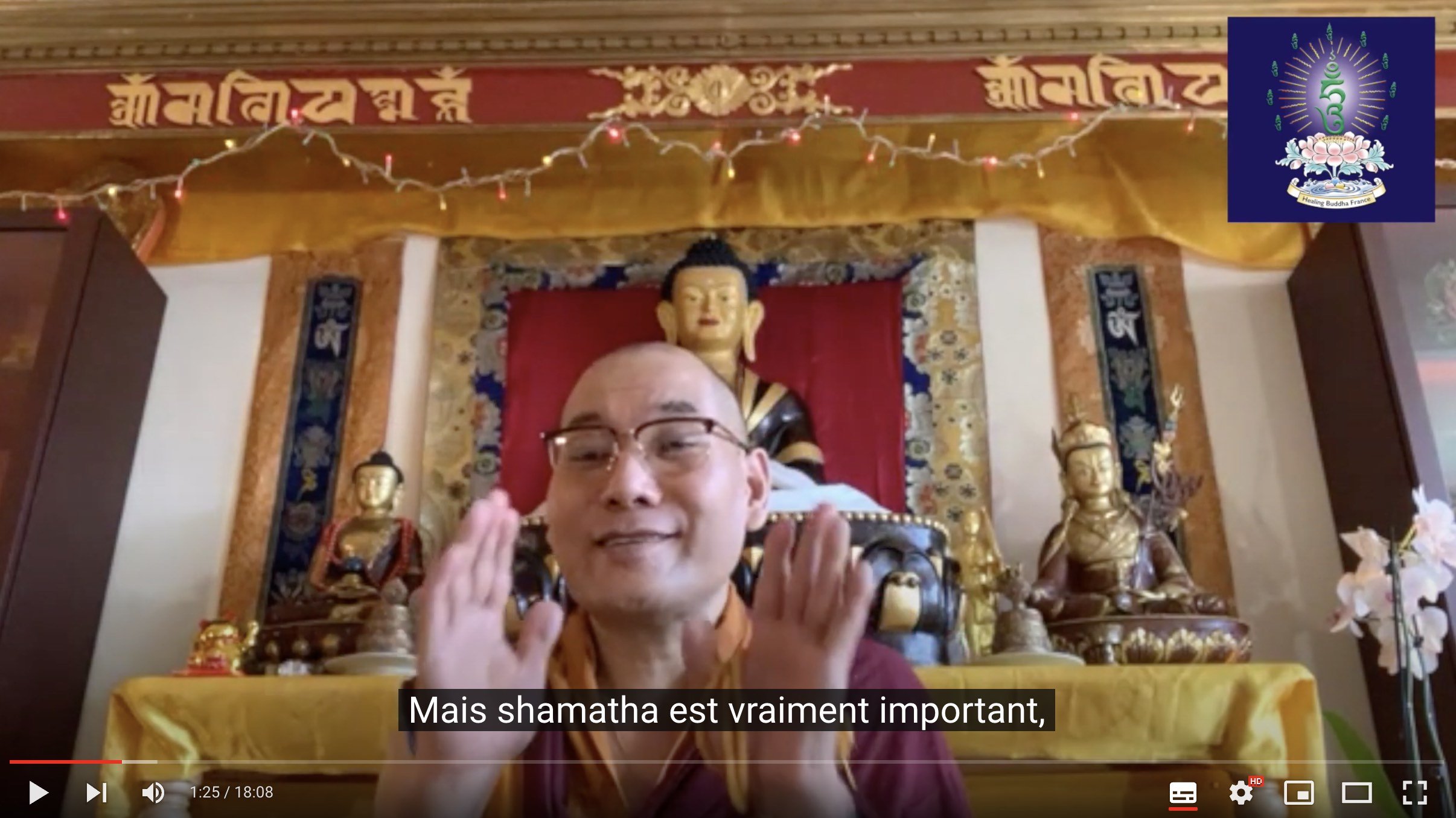 Meditation du calme mental Phakyab Rinpoche